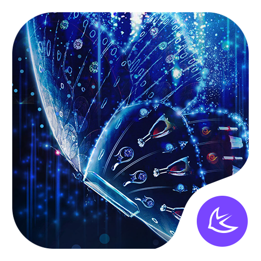 Blue Butterfly-APUS Launcher stylish theme icon