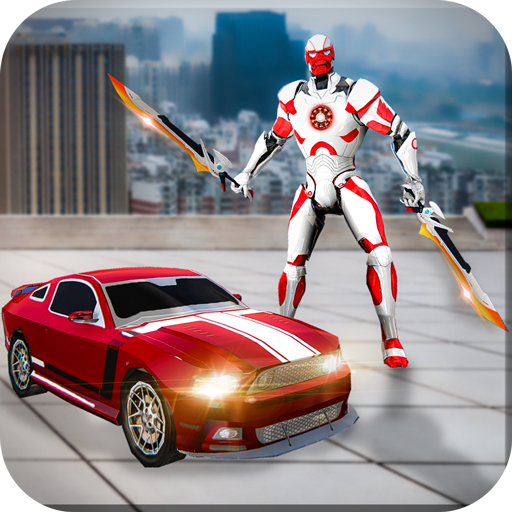 Dual Sword Hero Robot Transforming 3D icon