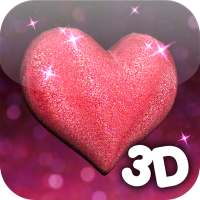 3D Glitter Heart LWP on 9Apps