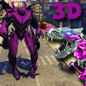 Dino Robot Attack Transform City Battle icon
