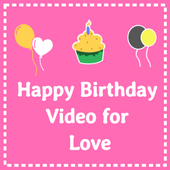 Birthday video maker for love with photo and song icon