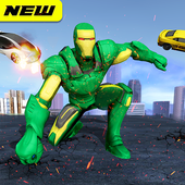 Superhero Iron Robot - Gangster Crime City Mission icon