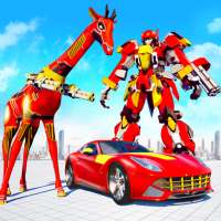 Robot Jerapah Mengubah Game Menembak Robot Mobil on 9Apps