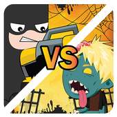 Bat lego superhero fight shooting zombie game