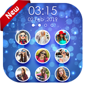 Photo keypad lock screen icon