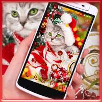 merry Christmas cat cute theme on 9Apps