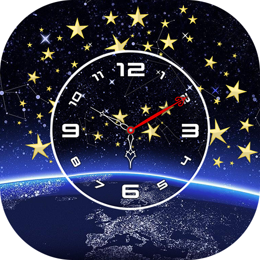 Night Star Clock Wallpaper icon