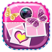 Cute Girl Collages Photo Booth icon