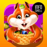 Fruit Hamsters - Ферма фрукты игра 3 в ряд Хомяки