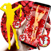 sex goddess theme tempting red wallpaper icon