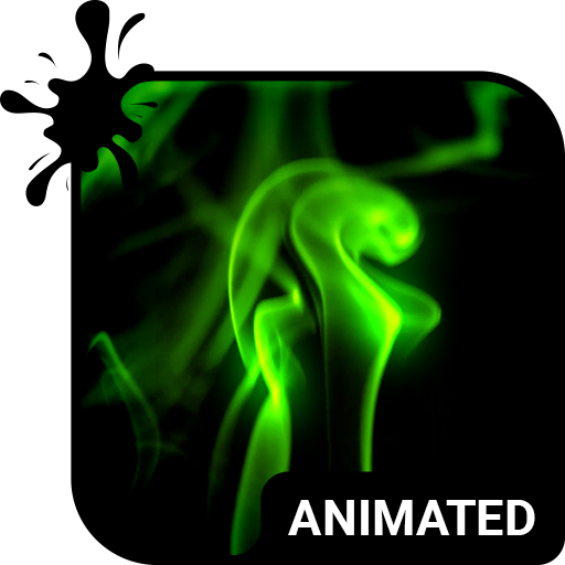 Neon Smoke Animated Keyboard   Live Wallpaper icon
