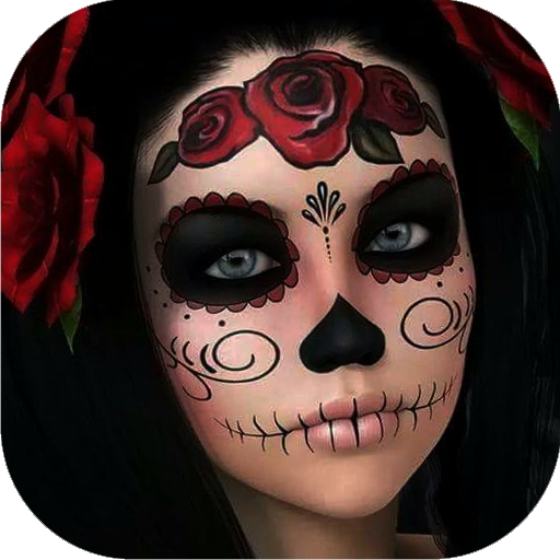 Day of the Dead Skull Makeup icon