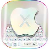 Silver Keyboard For Phone X on 9Apps