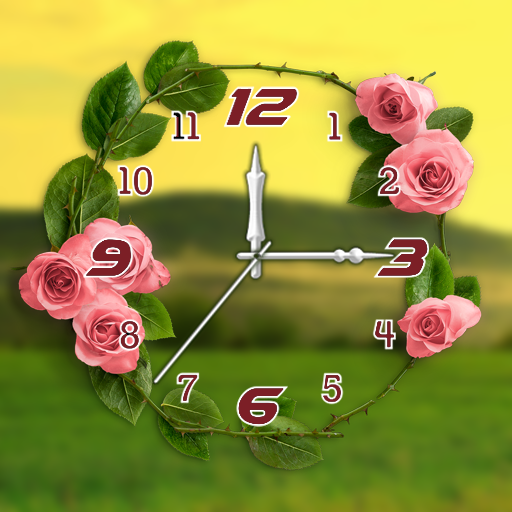 Rose clock live wallpaper icon