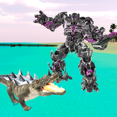Robot Crocodile - Futuristic Robot Transformation icon