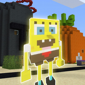 Mod Bikini Bottom Spong For minecraft pe أيقونة