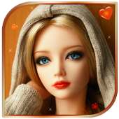 Fluorescent Pink Cute Doll Live wallpaper (FREE) on 9Apps
