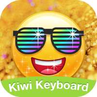 Kiwi Keyboard Glitter Golden emoji on 9Apps