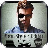 Man Style Editor Hair Mustache icon