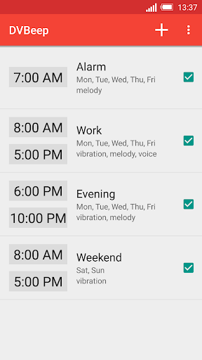 Speaking clock DVBeep screenshot 1
