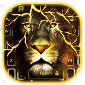 Tema del teclado Golden Lion icon