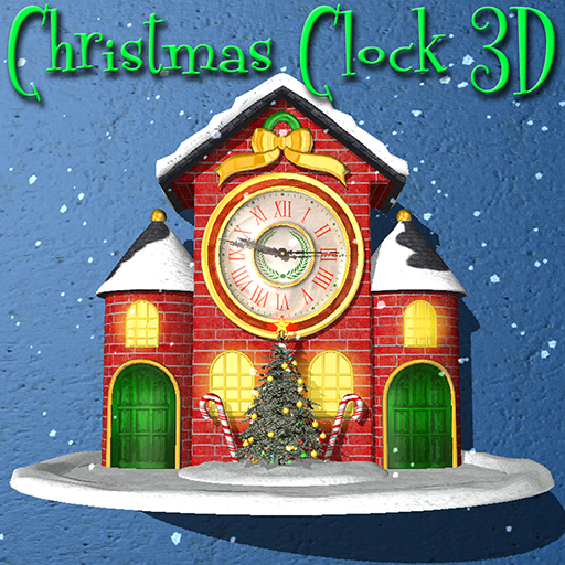 Christmas Animated Clock 3D icon