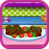 Grilled lamb cooking games icon