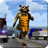 Raccoon Traffic Racer icon