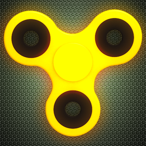 Fidget Spinner Wheel Neon Glow - not a fidget cube icon