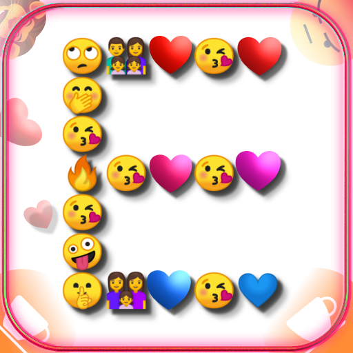 Text to emoji 🤩  emoji letter icon