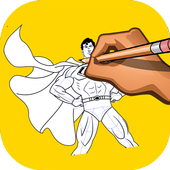 How to Draw Super Man icon