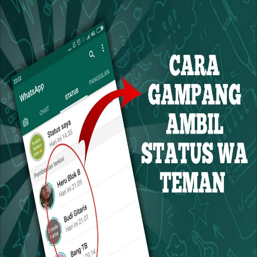 Cara Mengambil Status WA icon