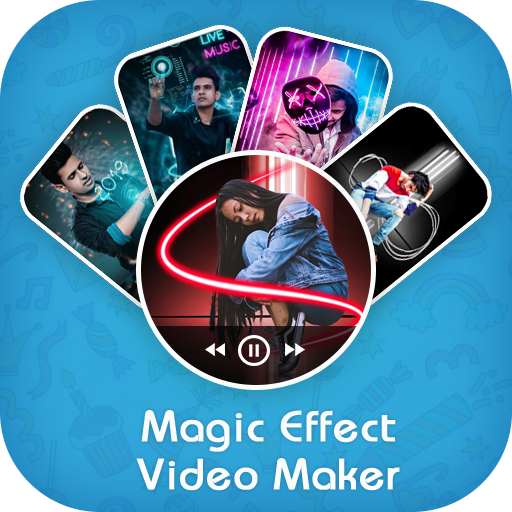 Magic video maker, magic effect video maker icon