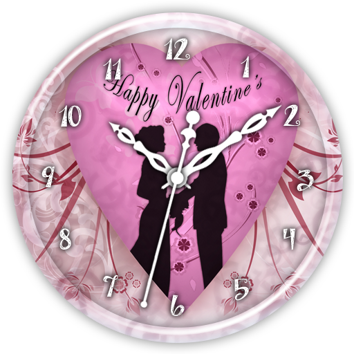 Valentine Day Clock Live WP icon