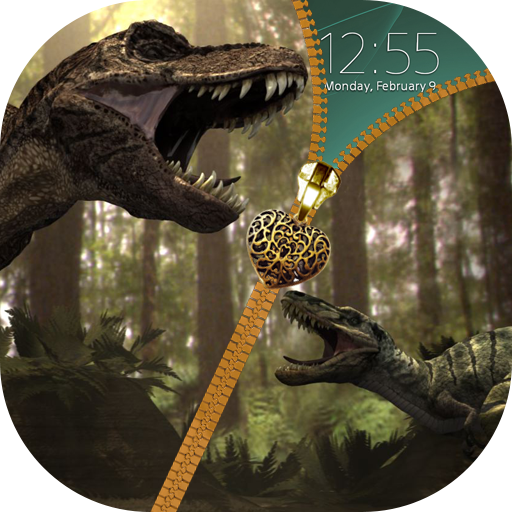 Dinosaur Zipper Lock Screen icon
