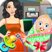 Caesarean birth girls games icon