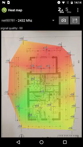 Wifi Heat Map - Survey screenshot 1