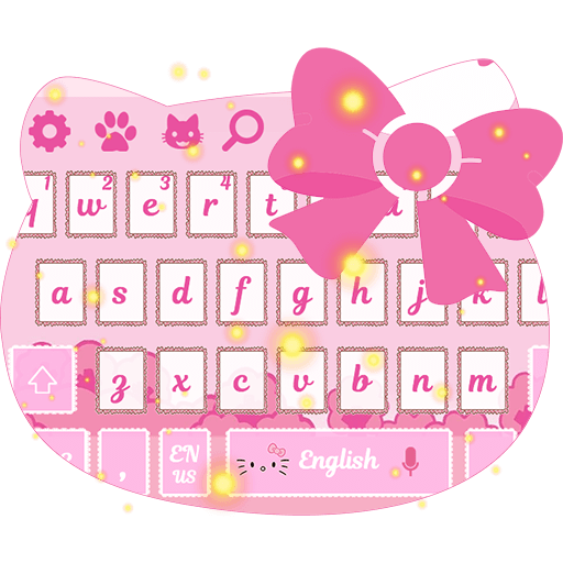 Hello Pink Cat Keyboard icon