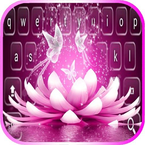 Magic flower on water keyboard icon