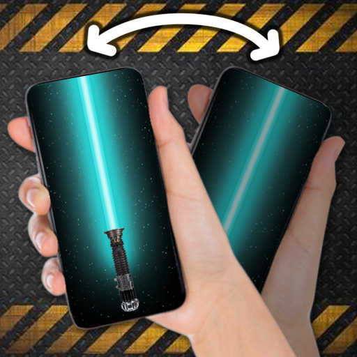 Laser saber and gun simulator icon