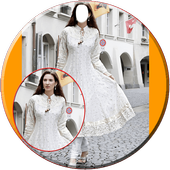 Women White Frock Selfie icon