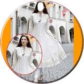 Women White Frock Selfie on 9Apps