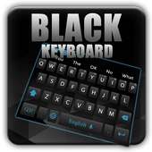 Simple black and blue keyboard theme on 9Apps