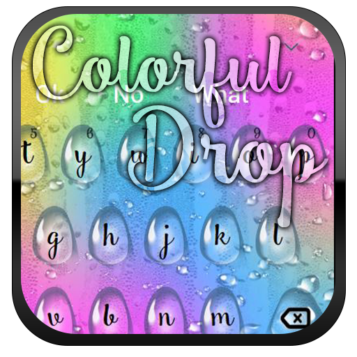 Colorful Water Drop Keyboard icon