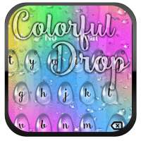 Colorful Water Drop Keyboard on 9Apps
