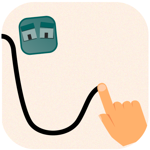 ikon Menggambar garis. Fisika Jatuhkan. Game Puzzle