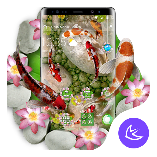 Koi Fish--APUS Launcher Free Theme&amp;HD Wallpapers icon