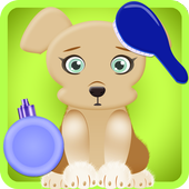 cleaning dog games icon