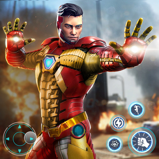Iron Hero Superhero Robot Game أيقونة