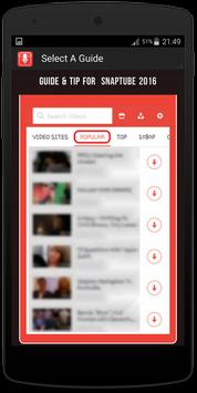 Guide For Snaptube screenshot 2
